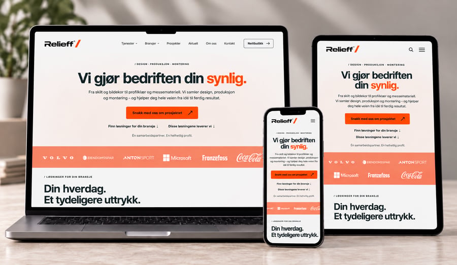 Velkommen til Relieffs nye nettside